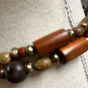 New York Studio Genuine Belt Different Beading In Between Leather At Ends M New York Studio | Accessories | New York Studio Genuine Belt  main image 3